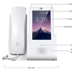 Telefon IP cu ecran tactil UniFi Ubiquiti G2 Touch, Alb, UTP-Touch-White